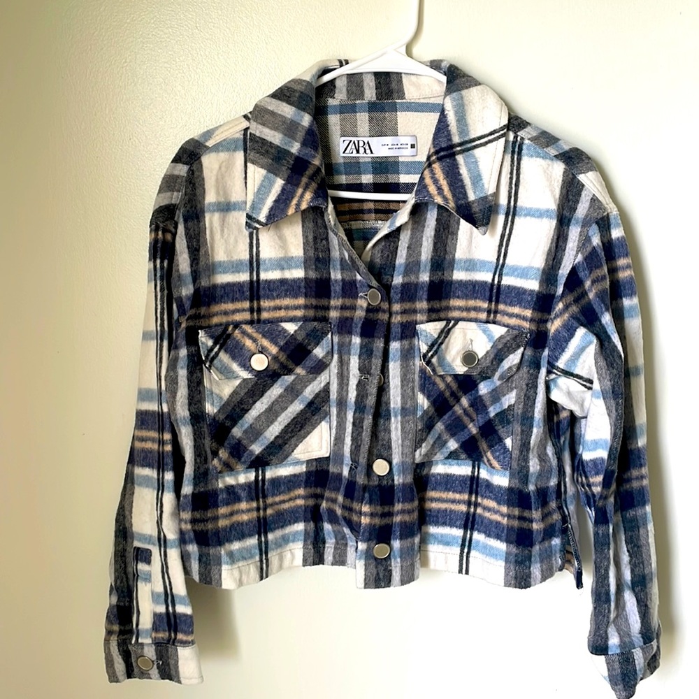 Zara cropped shacket